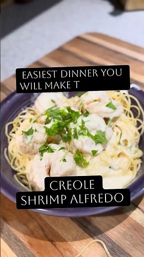 Creole Shrimp Alfredo #recipe #easyrecipes #dinnerinspo