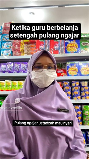 Ketika guru belanja setelah pulang ngajar