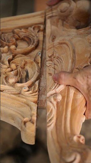 The hidden work behind a carved footboard