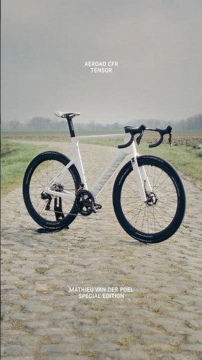 New Aeroad CFR Tensor: Shaped by Roubaix. Raced by MVDP. 🫡