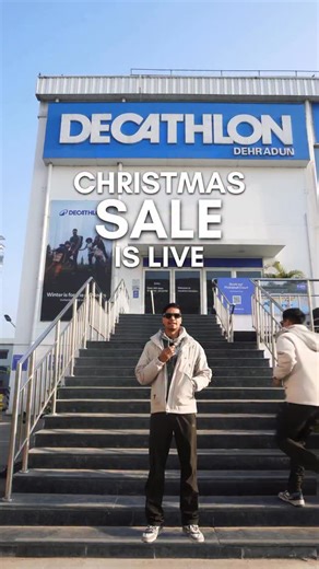 Neeraj Bhandari on Instagram: "Christmas = Decathlon offers. Shop and participate in Lucky Draw to win prizes upto 10000/-😍 . . #Decathlon #collab #christmas #sale"