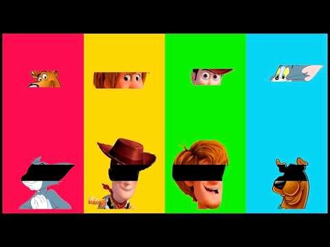 Tom, Woody, Shaggy, Scooby Doo - Wrong eyes