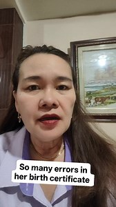 114K views · 2.6K reactions | The LCRO can correct errors in the birth certificate, and change the first name or nickname, except error in the year of birth #clericalerror #correctionofentry #ChangeofName | Gina Bontuyan Clarus | Facebook