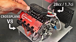 SMALLEST Production V8 Nitro Engine! – SOHC / 28cc