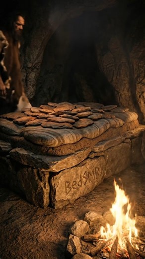 《ASMR》Could you survive your first night on Earth ? 🛌🔥🗿 | Three Primitive Origin Beds #BedSMR #asmr #viral #shorts #relaxation #Primitive #Survival #Origin | Bedsmr