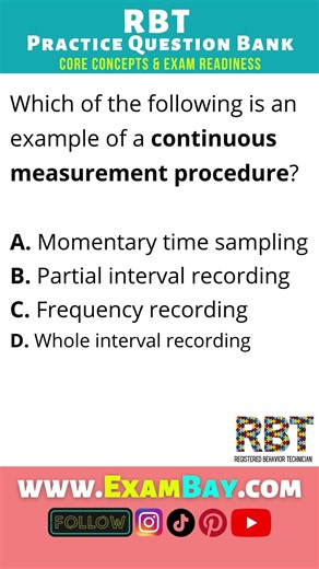 Behavior Measurement Procedures: Continuous vs Discontinuous Recording Methods