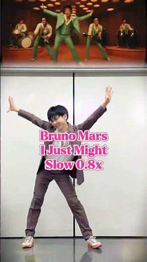 🔥880K Bruno Mars - I Just Might 🪩✨ Dance Tutorial Mirrored 0.8x Slow | 反転ミラー♪ゆっくりダンス解説✨