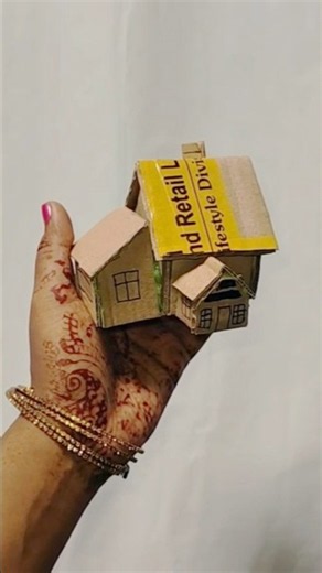 how to make mini home craft with cardboard/#cardboard #shorts