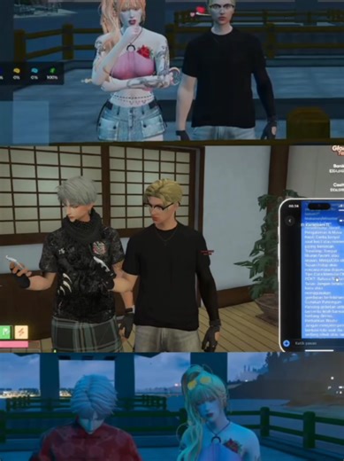 [JUST RP/IC][No Shiip] please lucu banget kemarin pd minta saran/curhat ke kak selia... semalem sama sama laporan kena sniper hiku dan ocel keceplosan 🤭 sudah ada kemajuan ga sih ini mah kiwkiw 👉🏻👈🏻🙏🏻 special tag:@seliaaisnith@SiRomeo @Kitsuno Hikuya 🦊 @elelll666 @miuvtuber09 #justrp #gtav #7gloryrp #bisalah #gemesh