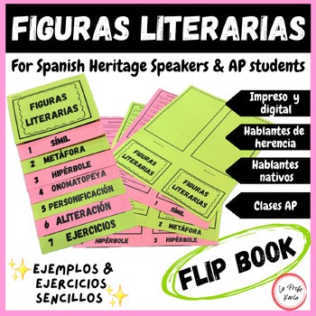 Figuras Literarias Spanish Heritage & Native Speakers, AP Flip Book Mini Libro
