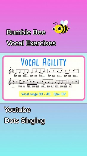 Bumble Bee. Vocal exercises and warm ups for all ages. #vocalwarmups #singingexercises #vocalwarmup #dotssinging #vocalcoach #vocaltips #singingtips #vocaltraining #vocalexercises #vocalwarmups #singinglessons #malevoice #singingteacher #youtube #arpeggio #mixedvoice #vocalrange #chestvoice #headvoice #articulation #singlegato #vocalresonance #bumblebee #andybeck #singstaccato #vocalise #legatosinging