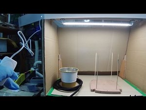 自作塗装ブース【閃きDIY】照明を取り付け