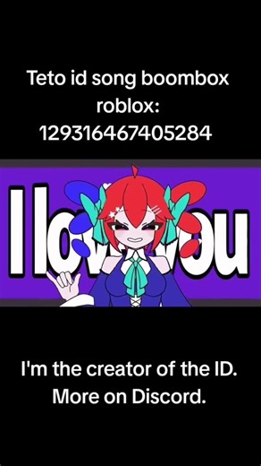 Teto id song boombox roblox #boombox #song #music #roblox #роблокс #teto #vocaloid #macaron