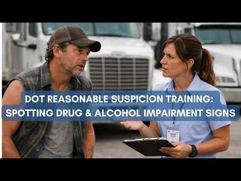 DOT Reasonable Suspicion Training