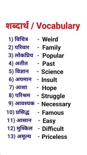 vocabulary words | shabdarth | english sikhne wale words | #english #hindi #शब्दार्थ #spokenenglish