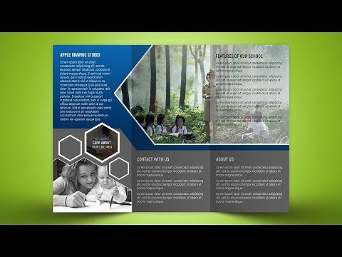 Custom Tri Fold Brochure Design - Photoshop Tutorial