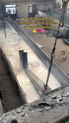 Galvanizing plant 👍💗💖❤️ #fabrication #steel #process #manufacturing #machine #zinc #molten #zincbath #furnace | Alfredo Abella Jr.