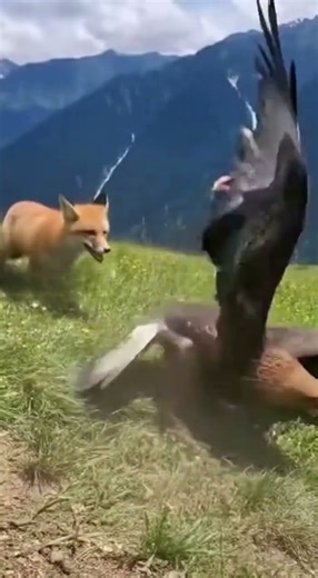 “Eagle Attacks Fox Cubs — But Mom Fights Back!” #animals #wildliferescue #wildlife