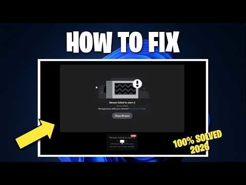 How To Fix Discord Stream Failed To Start (2025)