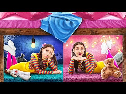 TRANSFORMATION D’UNE CHAMBRE D’ENFANT || Un Coin Secret Sous Le Lit ! Astuces Bricolage par 123 GO!
