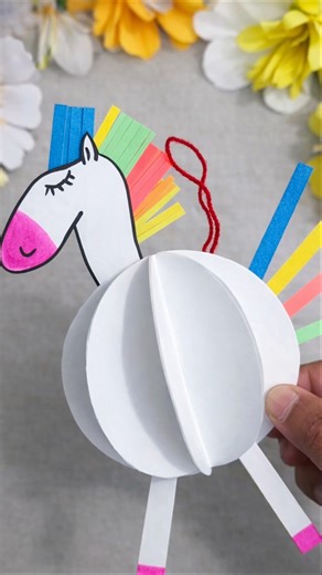 unicorn craft ideas for kids/unicorn paper craft #shorts #viral #craft #papercraft #unicorn #kids
