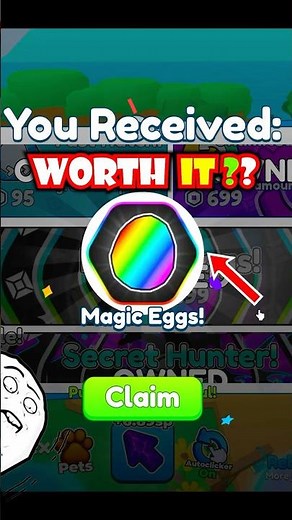 MAGIC EGGS...Worth it? Tap Simulator #tapsimulator #tapping #roblox #shorts