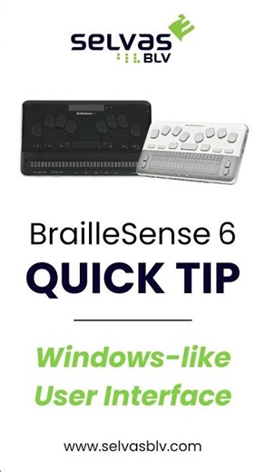BrailleSense 6: Menu Bar Familiarity