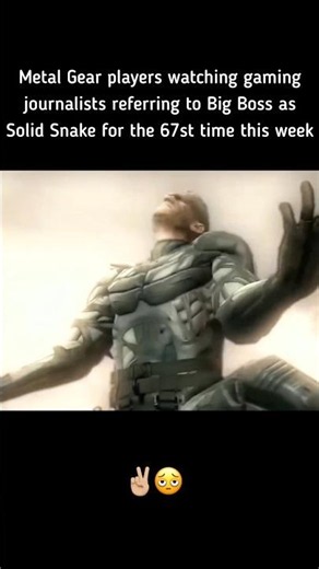 They Called Big Boss "Solid Snake" AGAIN 💀 | Metal Gear Solid #shorts #gaming #mgs #kojima