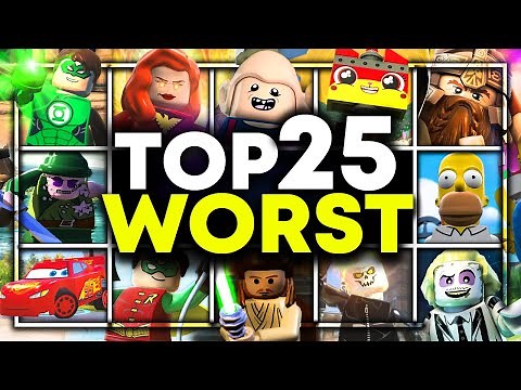 Top 25 WORST Characters In LEGO Games