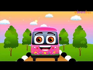 The Wheels On The Bus Nursery Rhymes for Children English Rhyme Full HD