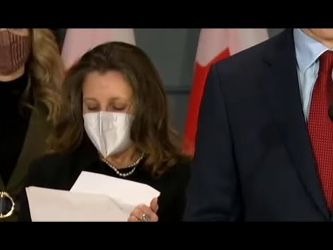 Honourable Chrystia Freeland is so Twitchy & Fidgety, why?