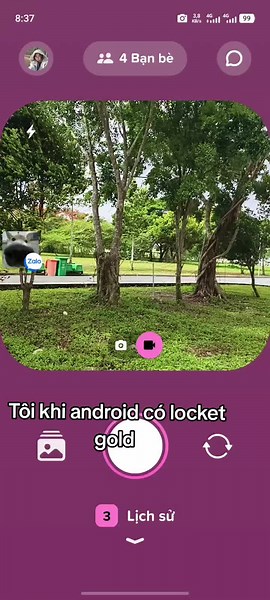 Hướng dẫn sử dụng locket gold trên Android