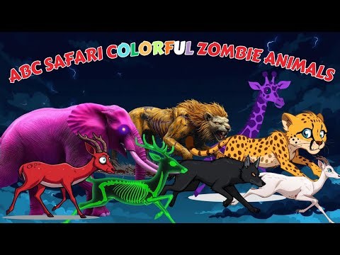 ABC Zombie Safari | Colorful Animal Alphabet Song | Fun Learning for Kids