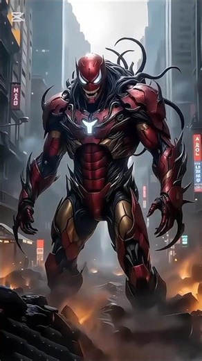 "FUSIONS OF IRONMAN⚡" #shorts #ironman #fusion #marvel #anime #hybrid #ai #edit #fyp