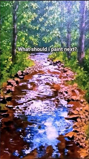 Bringing a spring forest to life #arttimelapse #acrylicpainting