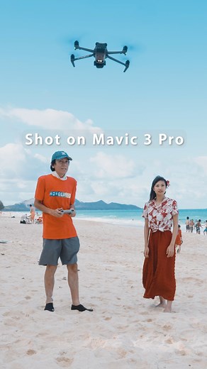 1M views · 16K reactions | ‍♀️️The Mavic 3 Pro turns your shoreline sprints into cinematic gold with silky-smooth tracking shots.Save this reel for your next family adventure! : IG/kiona_produce & natsukagraph #dji #dronephotography #mavic3pro #dronelife #beachvibes #cinematic | DJI | Facebook