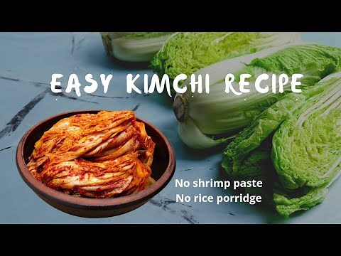 Easiest kimchi without shrimp paste and rice porridge (Step by step guide)