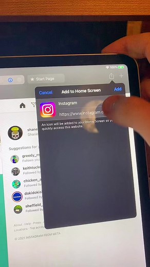 How to use Instagram on the iPad. 🤟🔥🙏 #apple #ipad #instagram #tip #tipsandtricks