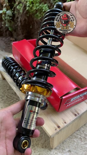 High-Quality Rear Shock Absorbers for Mutakin Modified XRM Wave Smash Shogun