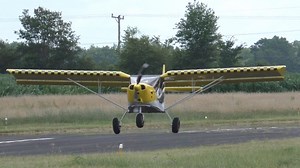 At this week's Zenith Aircraft workshop, demo pilot Roger Dubbert takes Debra up for her very first flight in a light airplane. Debra and her husband, Tom, participated at the July 2019 workshop, where they built the rudder assembly for the STOL CH 750 light sport utility kit aircraft, gaining hands-on experience in building their own Sky Jeep. | Zenith Aircraft