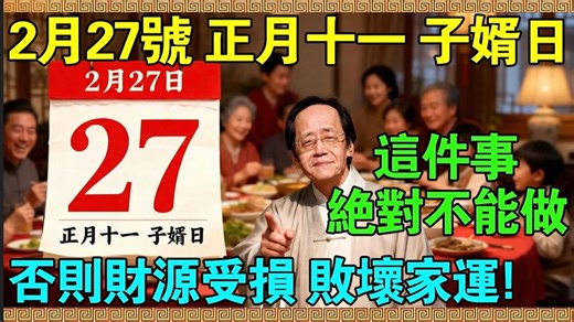 倪海厦：明天正月十一「子婿日」，老婆是你命中的财星，这天回娘家摆臭脸耍脾气，等于端了财神爷的老窝！ #倪海夏 倪师 天纪 易经 紫微 风水 命理 手相 面相 #