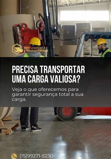 Na KLM, cada carga que passa por nós carrega mais do que produtos: carrega a confiança de quem espera por um serviço ágil, profissional e impecável. ⠀ Somos referência quando o assunto é segurança, responsabilidade e compromisso com o cliente. Se sua carga vale muito, ela merece estar com quem leva isso a sério. Fale com a gente e conheça o padrão de segurança que só a KLM oferece. 📞(15)99271-5230 | 🌐klmlogisticaetransportes.com.br . . . #transporte #logistica #logisticaetransporte #transporta