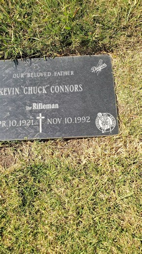 The Grave of Chuck Connors #TheRifleman #actor #famous #hollywood #television #cemetery #graveyard #celebrity #death #storytelling | Lamont At Large