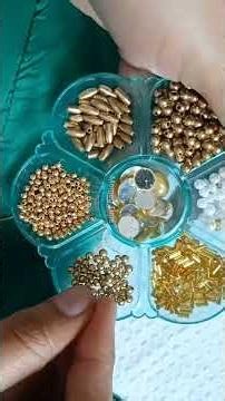 Very Simple And Elegant Aariwork Blouse Neck Design #aariwork #embroidery #design #blouse #shorts