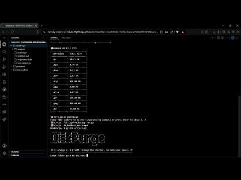 DiskPurge – CLI Storage Analyzer (CS50P Final Project)