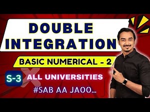DOUBLE INTEGRATION | S-3 | MULTIPLE INTEGRAL | ENGINEERING MATHS | SAURABH DAHIVADKAR