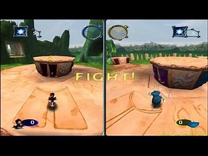 Rayman M - 2-Players Split-Screen Gameplay