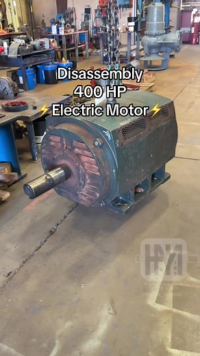 Disassembly of a 400 HP Toshiba Electric Motor Explained