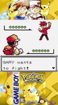 POKEMON YELLOW - RED vs BLUE (ASH vs GARY) Final Champion Battle (Game Boy Color Gameplay)