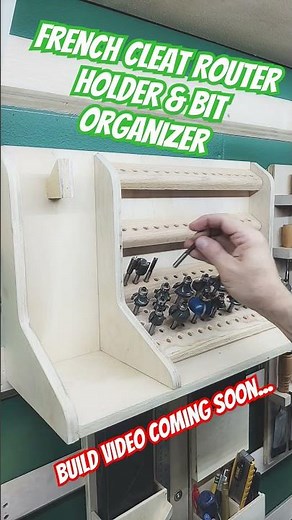 Organize Router Bits Like a Pro with French Cleat! #woodworking